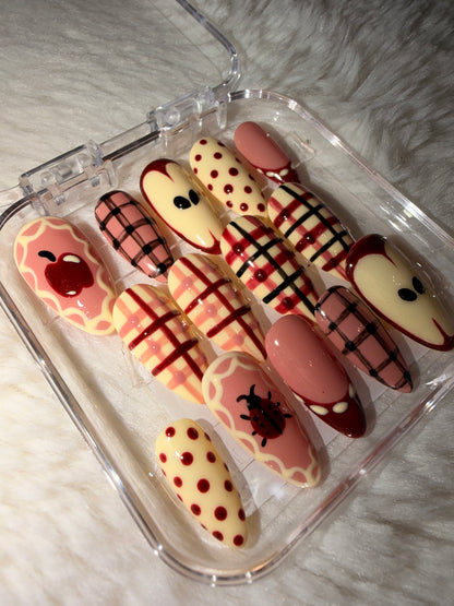 Plaid Red Apple