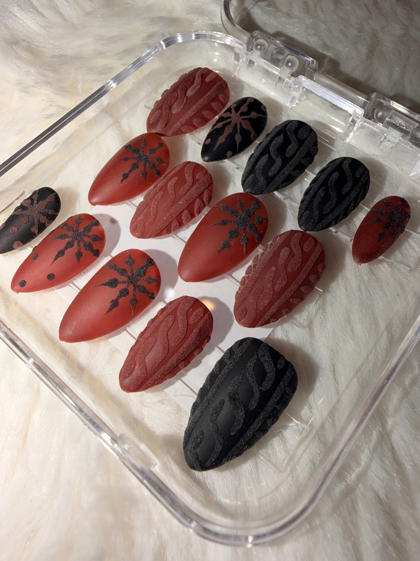 Burgundy & Black Winter Sweater