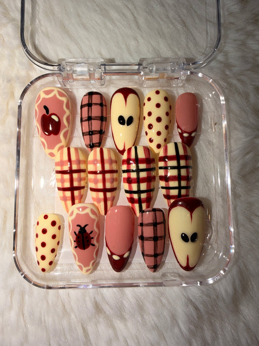 Plaid Red Apple