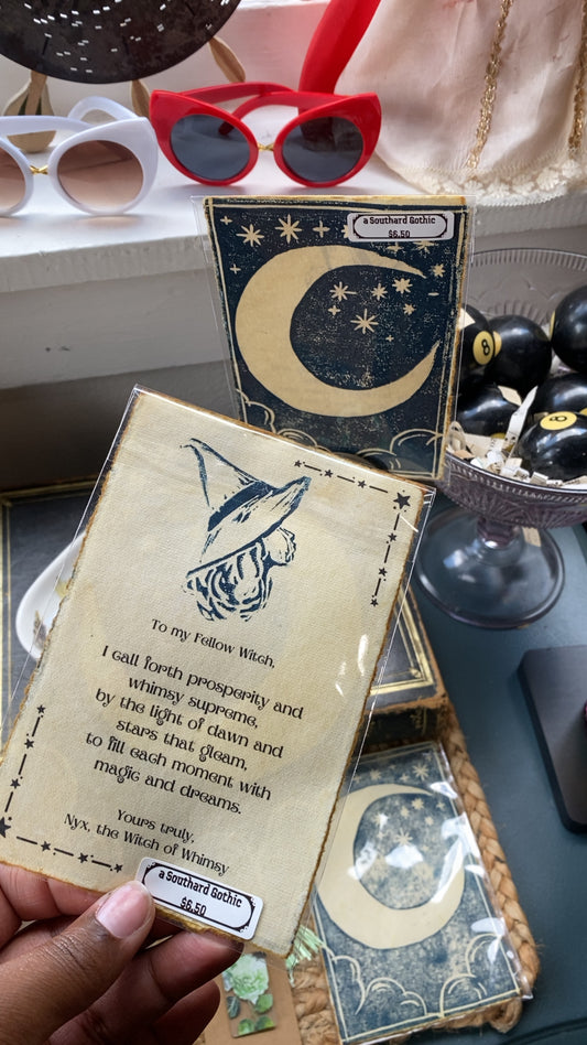 Witch of Whimsy Lino Print
