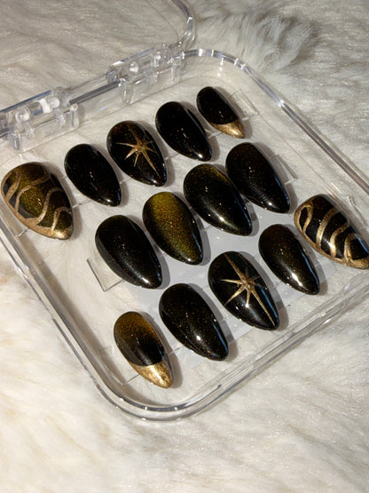 Gold & Green Cateye