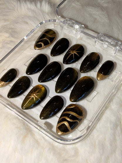 Gold & Green Cateye