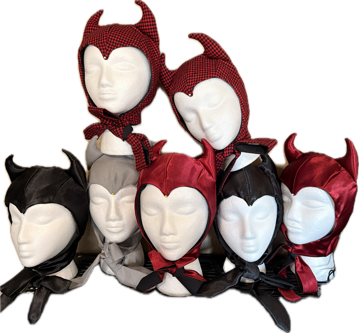 Satin Devil Bonnet