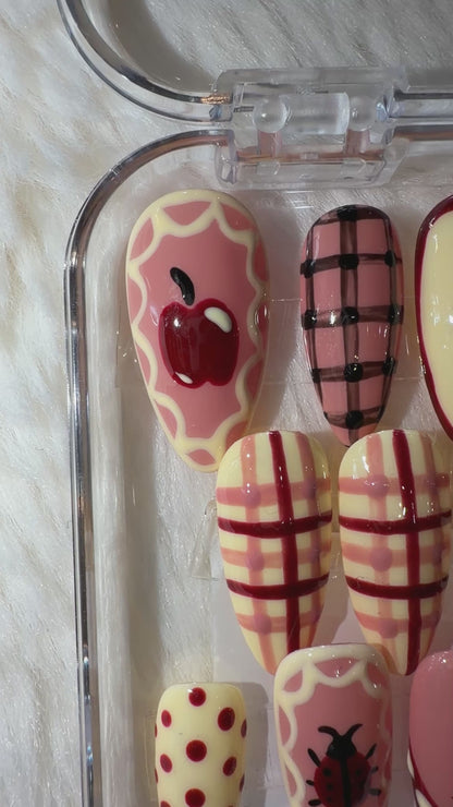 Plaid Red Apple